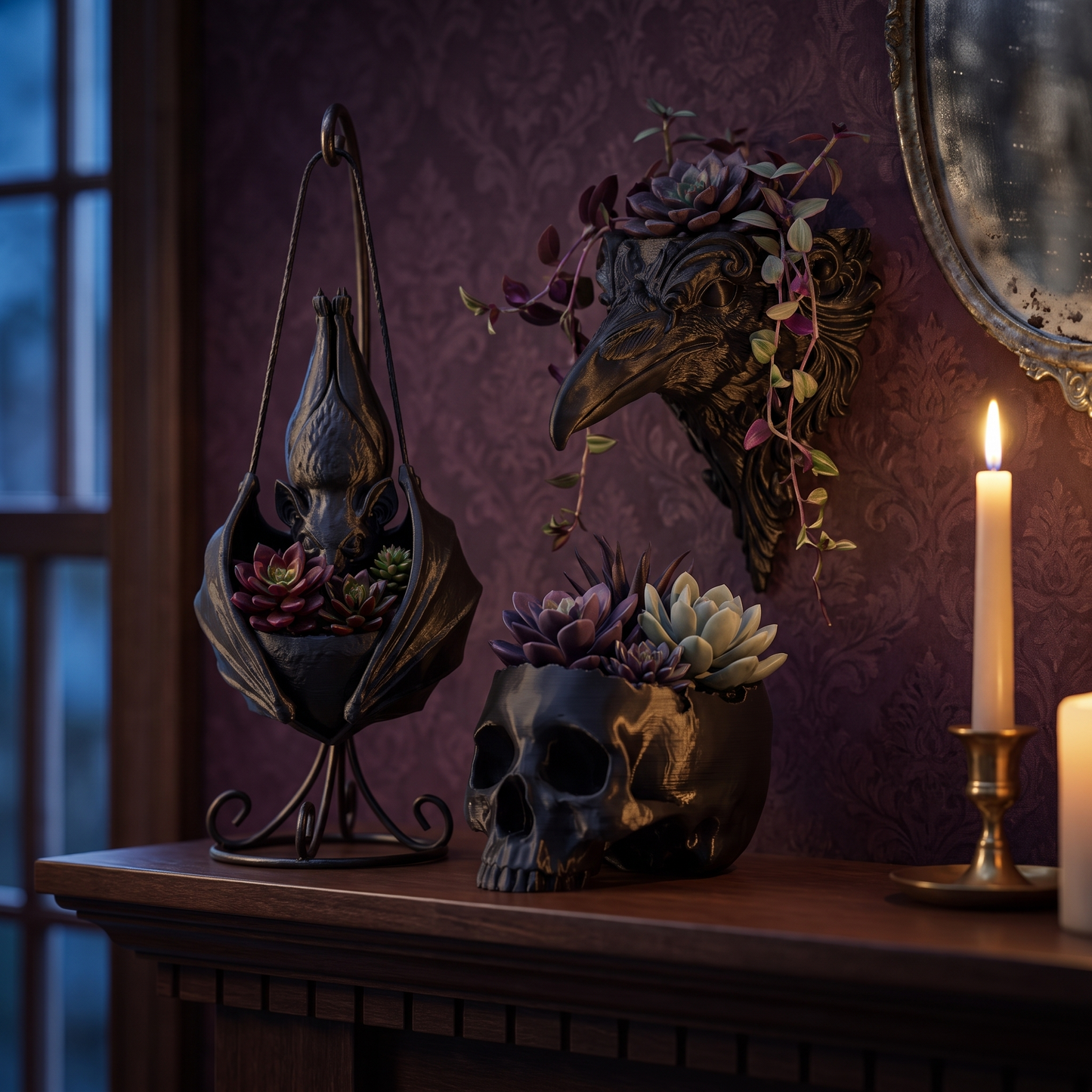 GraveBloom™ Gothic Hanging Planter